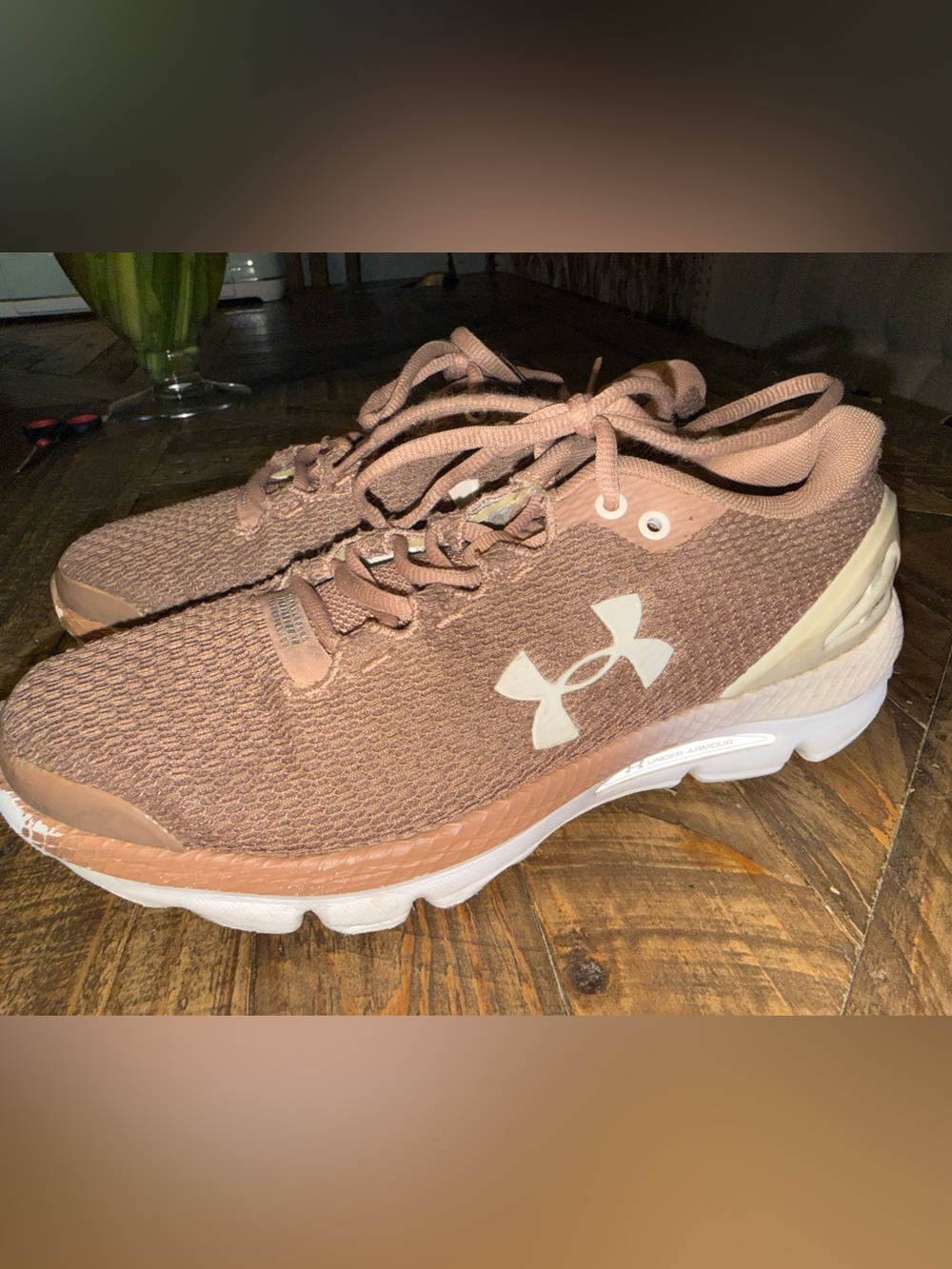 Under Armour Women’s Rose Brown Athletic Sneakers